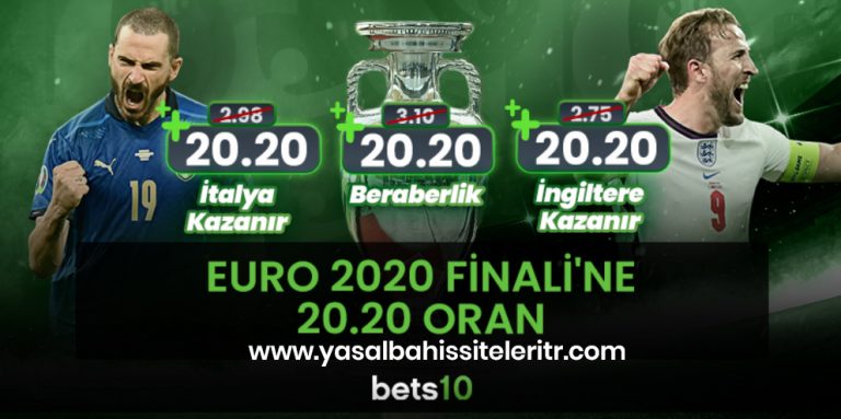 EURO 2020 Finali’ne Yüksek İddaa Oranları